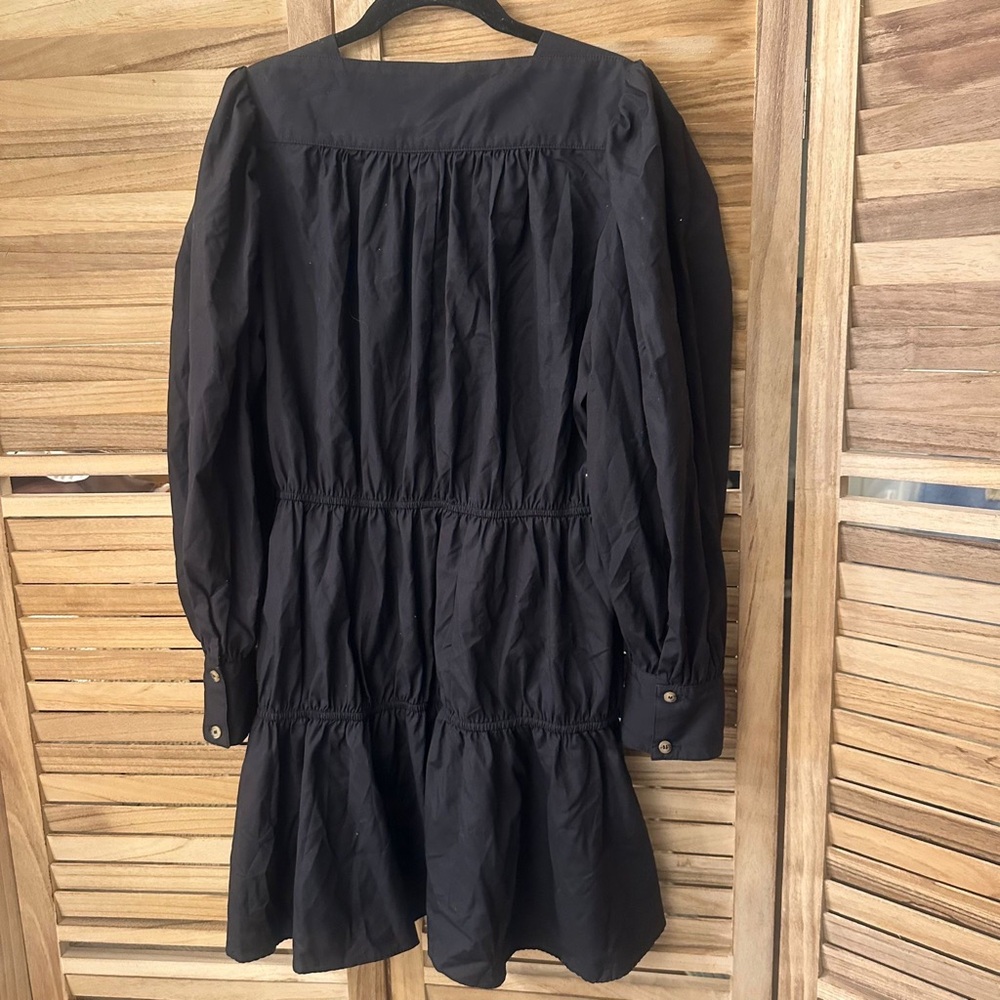 Ciao Lucia Alessandra Tiered Mini Dress in black size S - Picture 4 of 6